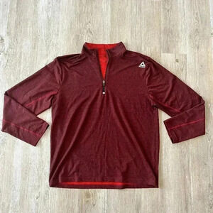 Mens Reebok Burgundy Quarter Zip - 2XL